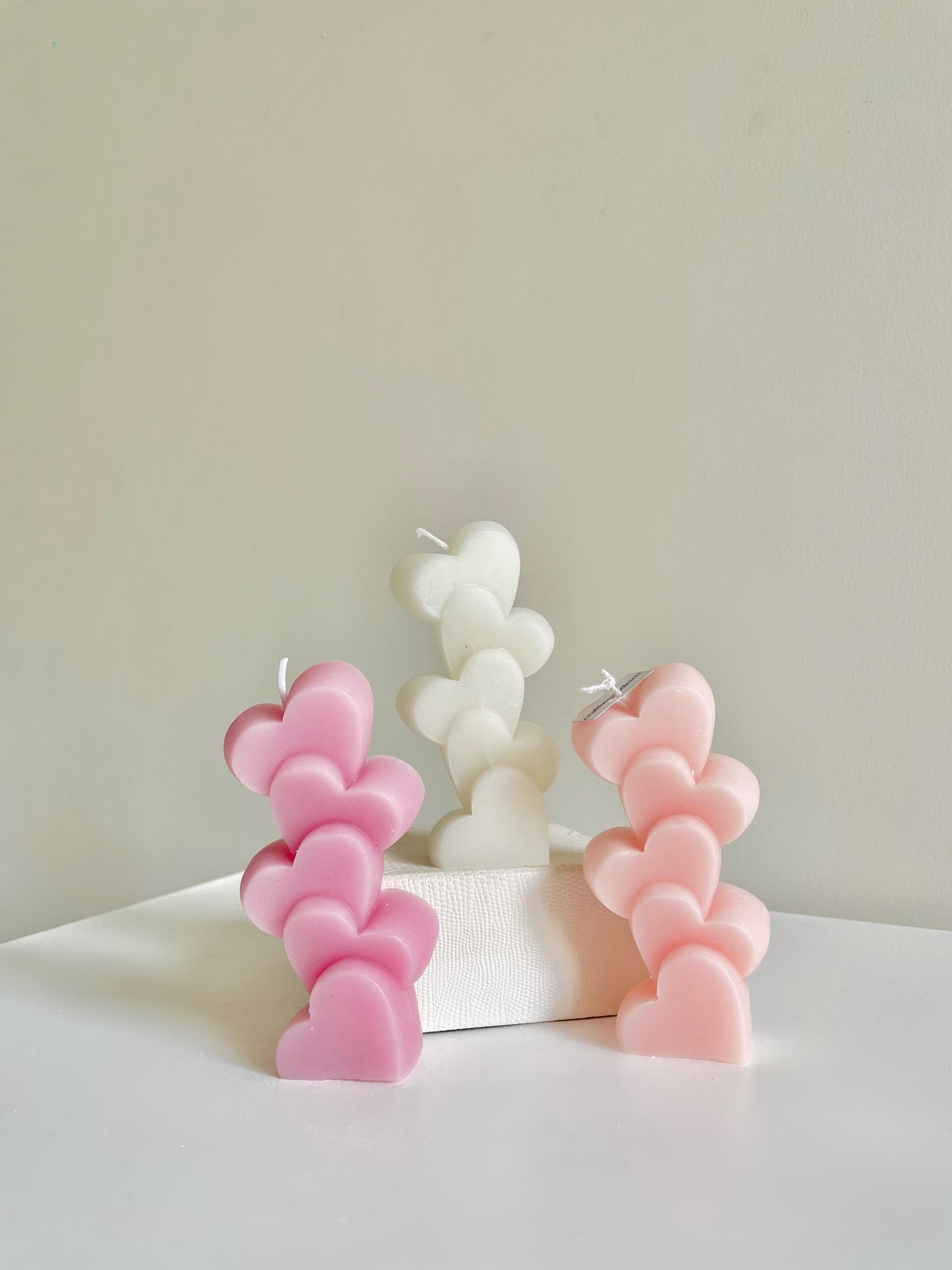 Heart Pillar Candle