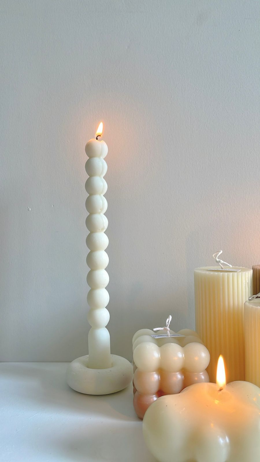 Bubble Taper Candle