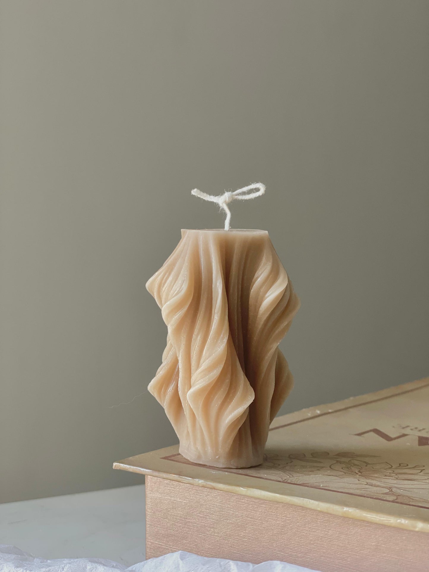 Wavy Pillar Candle